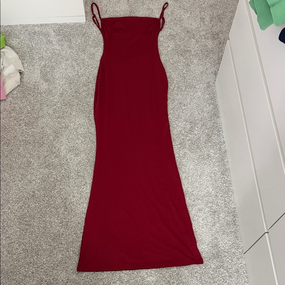 Red Spaghetti-Strap Maxi Dress - Women
